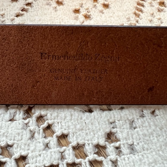 Ermenegildo Zegna Bovine Leather Belt (Brand New) - Picture 3 of 8